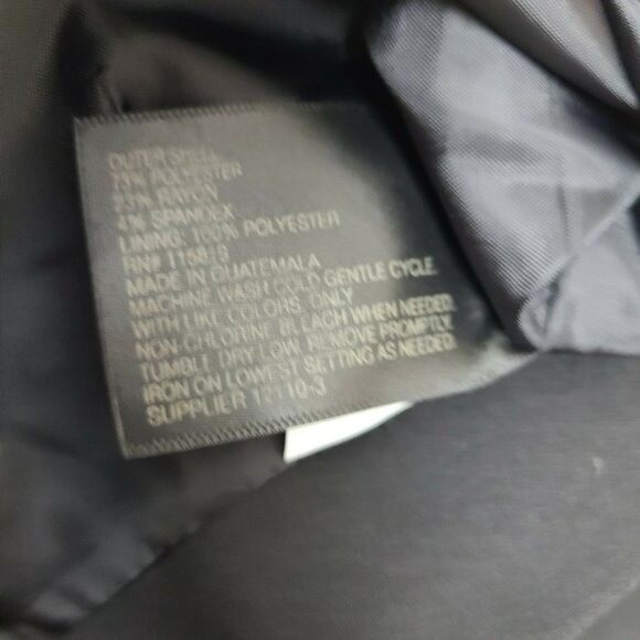 Worthington Skirt Womens Plus Size 20W Solid All Black Pencil Business Career - Picture 3 of 4